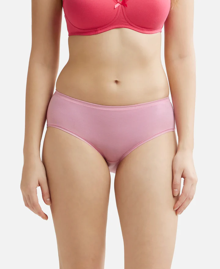 High Coverage Tencel Lyocell Elastane Stretch High Waist Hipster With Concealed Waistband and StayFresh Treatment